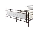 thumbnail image 4 of TOYTEXX King Size Metal Bed Frame with Tufted White Boucle Headboard, Wooden Slats, No Box Spring Needed, 4 of 5