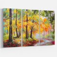 thumbnail image 2 of Impression sur toile « Colorful Autumn Forest » Design Art, 2 of 2