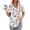 Multicolour, variant on Clearance Fatuov Plus Size Women's T-Shirts V-Neck Pleated Tunic Tops Short Sleeve Summer Floral Pattern Everyday Blouses Multicolor