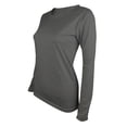 thumbnail image 1 of MeetoTime T-Shirt pour Femmes Basique à Manches Longues Col Ras du Cou T-Shirt Uni Hauts Blouse Tunique Décontractée, 1 of 3