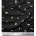thumbnail image 2 of Soimoi Poly Georgette Fabric Floral & Leaves Panel Printed Craft Fabric by The Yard 52 Inch Wide, 2 of 3