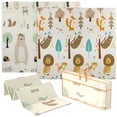 thumbnail image 1 of Qaba Baby Play Mat, Crawling Mat 77" x 69", Animal Theme, 1 of 10