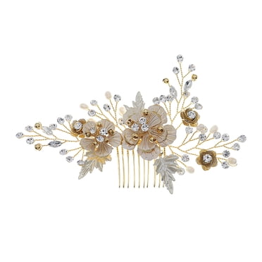 Accessoires de Cheveux de Mariée en Alliage de Cristal, Peigne à Cheveux, Épingle Perle, Fer à Cheveux