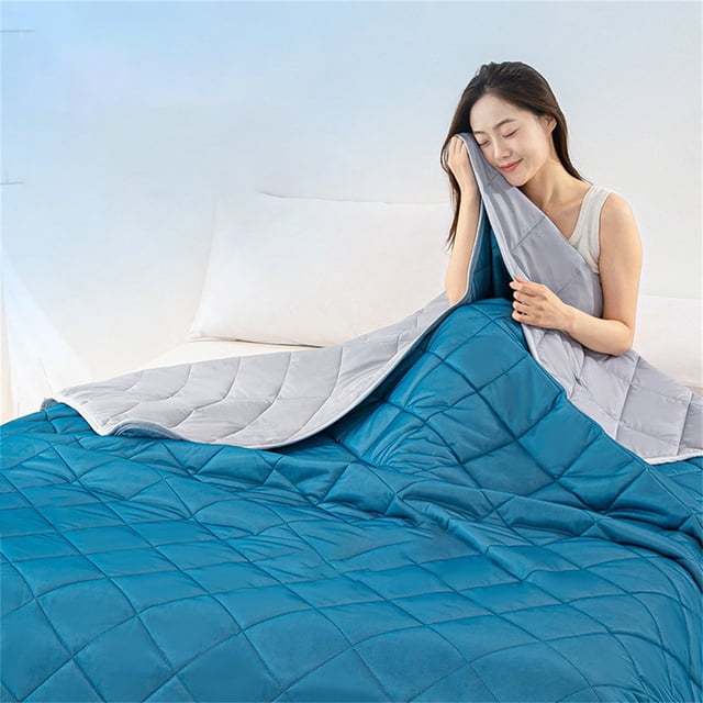 Polyester Blanket Heavy Blanket For Sleeping Perfect,Ice Blanket Summer Cooler Quilt For Hot Sleepers And Night Sweats Cooler Comforter Double Cold Effect Blanket Cooler Fiber Soft Machine Washable