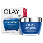 Olay Hyaluronic Acid + Peptide 24 Gel Face Moisturizer, Hydrating Face Gel Moisturizer for Dry Skin with Hyaluronic Acid and Niacinamide