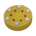 thumbnail image 1 of Siruishop Rondelle de Hockey à Roulettes Rondelle de Hockey de Rue Lisse Portable Rondelle de Hockey sur Glace Rondelle d'Entraînement pour Compétition Enfants Adultes Débutants Jaune, 1 of 8