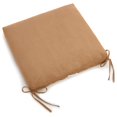 thumbnail image 1 of 20-inch by 19-inch Solid Microsuede Chair Cushion, 1 of 4