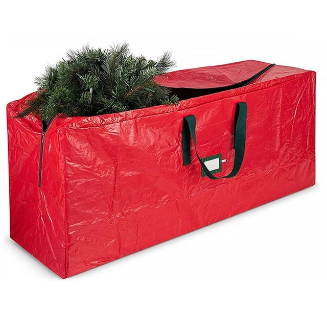Sac de Rangement Imperméable de Noël à Fermeture Éclair pour Arbre, Ornements, Organisateur, Décorations