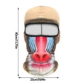 thumbnail image 2 of Visage pour le Cyclisme - Cagoule Intégrale pour Chat Chien Chapeau d'Halloween Mignon Animal Ski Randonnée Sports de Plein Air, 2 of 4