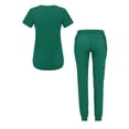 thumbnail image 2 of Adar Pro Modern Athletic Scrub Set For Women - Modern V-Neck Scrub Top & Yoga Jogger Scrub Pants, 2 of 7