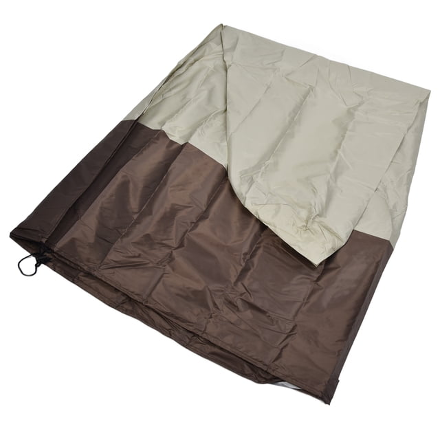 Fountain Statue Protector Cover, Silver Coated Waterproof Fountain Cover Oxford Cloth Portable For Statue Cover For Fountain Beige And Coffee