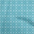 thumbnail image 1 of oneOone Polyester Spandex Turquoise Blue Fabric African Sewing Material Print Fabric By The Yard 56 Inch Wide, 1 of 4