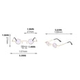 thumbnail image 3 of Mini Sunglass Eye Protector Retro Eyewear Design Multipurpose Hiking Attractive Fashionable Multicolored Small Sweet Gift Chic Design Attractive Kid Supplies Gold/Green, 3 of 9