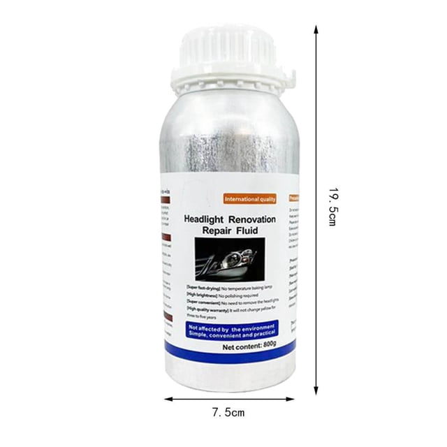 Kyusrd Summer All Home Savings!Auto Headlight Repair and Refurbishment Kit High Efficiency Yellow Brightener Coating Maintenance Solution 600ml/pcs