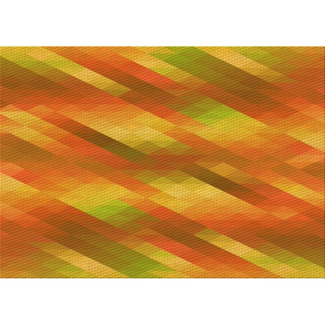 Ahgly Company Tapis d'Intérieur Rectangulaire Transitionnel Orange Rouge Orange Lavable à la Machine, 2 Pieds x 3 Pieds