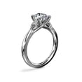 thumbnail image 4 of 0.70 Carat Excellent Oval Shape Genuine Diamond Latest Design Three Stone Engagement Ring for Ladies Solid 18K White Gold Size 7.5, 4 of 8
