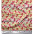 thumbnail image 1 of Soimoi Pink Rayon Fabric Floral Print Sewing Fabric BTY 56 Inch Wide, 1 of 3