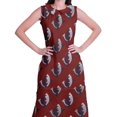 thumbnail image 2 of Moomaya Kurta Sans Manches à Col Peter Pan avec Pantalon Ensemble Ethnique 2 Pcs pour Femmes, 2 of 6