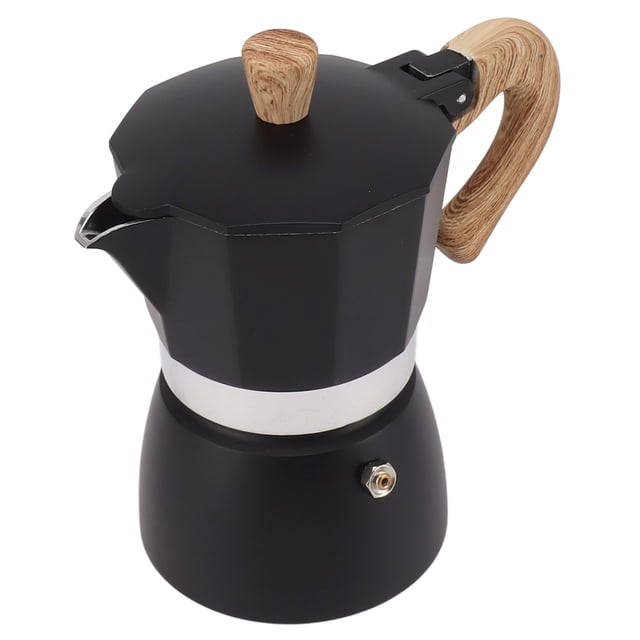 Moka Coffee Pot Octagonal Classic Portable Hand Brewing Coffee Maker Moka Pot for Camping Home Use