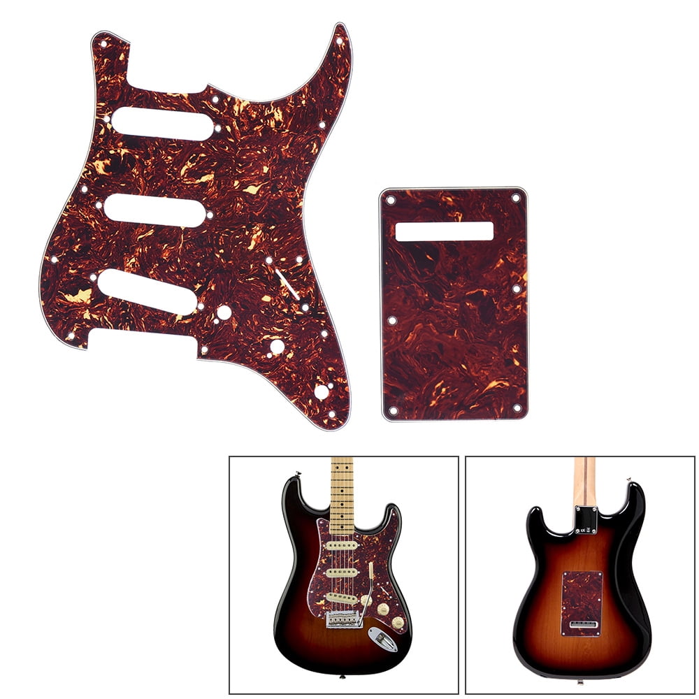 Plaque Arrière de Protection pour Guitare Rouge avec Vis 20pcs pour Guitare Électrique de Style Stratocaster Strat
