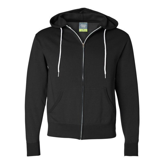 Independent Trading Co. Sweat à Capuche Léger Unisexe à Fermeture Éclair Complète, TG