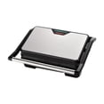 thumbnail image 1 of Luzkey Electric Panini Press Bread Baking Machine Touch Handle Compact 750W Breakfast Sandwich Maker for Snacks Sandwiches Breakfast, 1 of 8