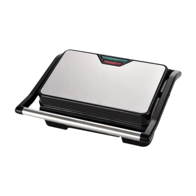 Luzkey Electric Panini Press Bread Baking Machine Touch Handle Compact 750W Breakfast Sandwich Maker for Snacks Sandwiches Breakfast