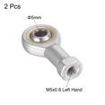 thumbnail image 3 of Uxcell Rod End Bearings Self lubricated Left Hand Female Thread 5mm, 3 of 6