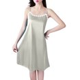 thumbnail image 1 of Dealovy Nuisettes pour Femmes à Bretelles Spaghetti Sans Manches Robe de Nuit Douce et Confortable Tenue de Nuit Courte Robe de Nuit Débardeur, 1 of 7