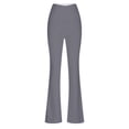 thumbnail image 4 of Timegard Workout Legging for Women High Waist Slim Fitting Bell Bottom Basic Yoga Trousers Solid Color, 4 of 4