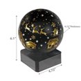 thumbnail image 4 of Led Rounded Glass Stand (Santa On A Sleigh) (Black) - Set of 2, 4 of 4