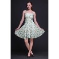 thumbnail image 2 of Bimba Robe Cocktail au-Dessus du Genou Smockée Florale pour Femmes Robe d'Été Fluide-TTTG, 2 of 5