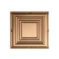 thumbnail image 1 of Fasade 12" x 12" Ceiling Tile Sample- Polished Copper, Not Overlapping, 1 of 1