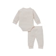 thumbnail image 3 of Gupgi Ensemble 2 Pcs pour Tout-Petit, Barboteuse à Manches Longues à Col Henley + Pantalon Décontracté, 3 of 8