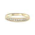 thumbnail image 3 of Bague de Garde de Mariage Empilable en Or Jaune 14K avec Diamant 1/4 Ct, 3 of 4