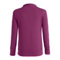 thumbnail image 3 of MIASHUI Women's V-Neck Button Front Knit Cardigan, Fashion Solid Color Open Front Lightweight Casual Jacket for Women Purple,XL, 3 of 5
