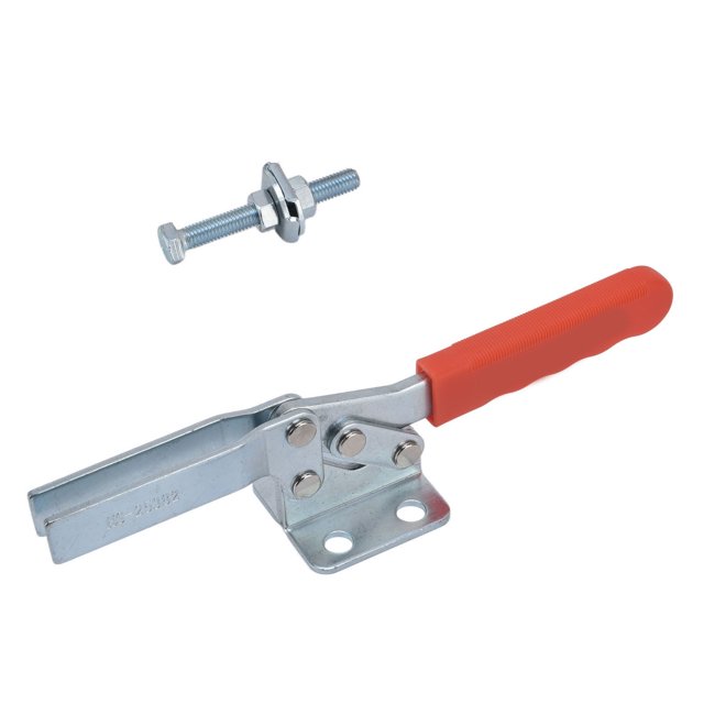 Hold Down Toggle Clamps, Manual Operation Toggle Clamps Woodworking Silver Red Color for Electronic Equipment Installation for Welding