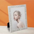 thumbnail image 4 of YAOMOBB Wedding Picture Frame Luxury Non Skid Electroplated Stainless Steel Photo Frame 5 6 7 Inch Shiny Edge Wall Mounting and Table Top, 4 of 7