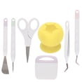 thumbnail image 4 of Vinyl Weeding Tools Set  , Clear Debris DIY Production Craft Tools Set Prevent Tearing  For Cameos For Silhouettes For Lettering Yellow, 4 of 8