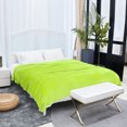 thumbnail image 3 of REGALWOVEN 1 Pcs Home Warm Soft Microplush Fleece Solid Throw Blanket Yellow Green 59" x 78", 3 of 10