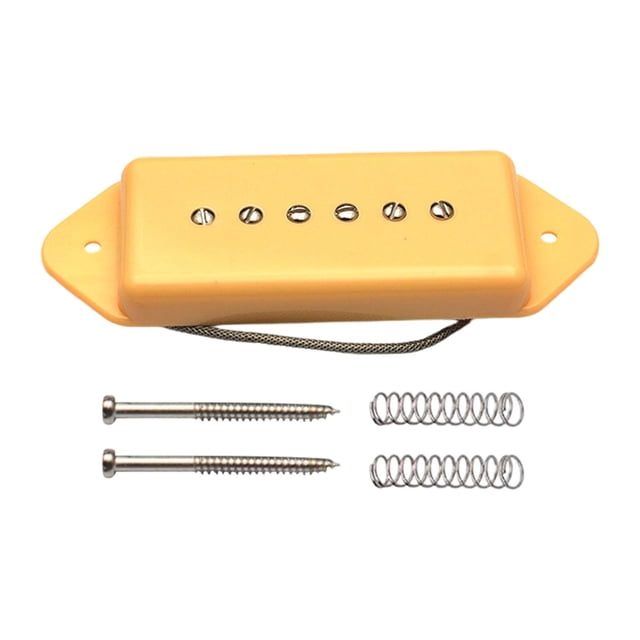 HILABEE P90 Ramassage à Bobine Simple Clair Sortie Puissante Haute Performance Design Vintage Pont Jaune