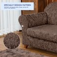 thumbnail image 4 of Subtrex Housse Extensible 2 Pcs Lavable pour Fauteuil/coussin d'Amour/sofa/TG-Sofa, Motif Damassé Jacquard, 4 of 6