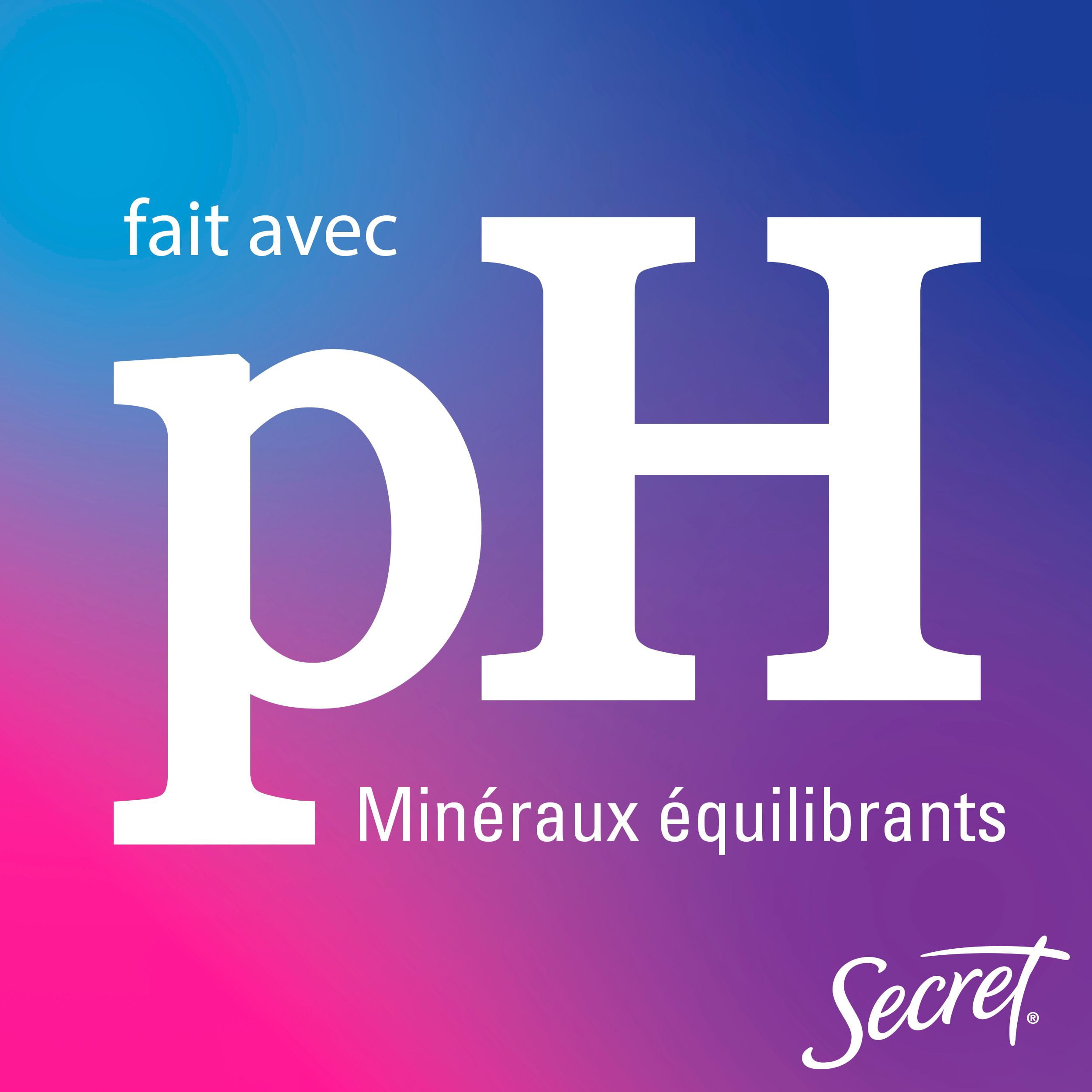 Antisudorifique et désodorisant invisible en bâton Secret, parfum Nénuphar