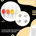 thumbnail image 4 of Youkk 50 Pieces Pillow Candy Box Wedding Party Celebration Chocolates Favors Cookies Snacks Present Gifts Package for Gold Pattern, 4 of 6