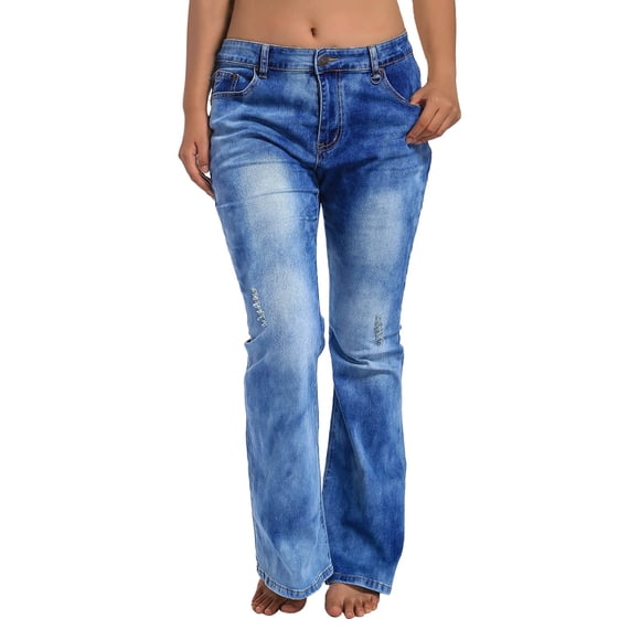 Denim Fashion Pants Distressed Sweats Straight Trouser Flare Jeans 34X30 Loose Long Men Men's Relaxed Fit Pants