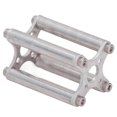 thumbnail image 1 of Brushless Motor Cross Mounting Bracket, Aluminum Alloy X Type Fixed Motor Mount Cross Holder for Replacement Silver, Easy to Install and Disassemble, Convenient for Daily, 1 of 7