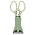 thumbnail image 1 of WIFKLSIIPG Ciseaux de Cuisine Rabot à Melon Ensemble de Deux Pièces de Ciseaux Acier Inoxydable Ciseaux Ménagers Multifonctions Ciseaux Alimentaires Ciseaux de Cuisine et Outils d'Office (Vert), 1 of 3