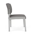 thumbnail image 4 of Lenox Steel Reception Waiting Armless Guest Chair / Silver Steel / Light Gray, 4 of 5