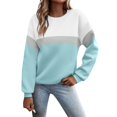 thumbnail image 1 of Kcodviy Chandail en Molleton Graphique pour Femmes, Chandail en Molleton à Col Rond, Veste Athlétique avec Capuche, Chandail-Over Décontracté à Manches Longues, Blouse Ample, 1 of 5