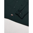 thumbnail image 3 of Dickies Mens Long-Sleeve Work Shirt, XL x TL, Hunter Green, 3 of 4